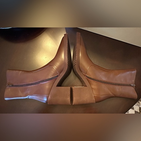 NWOB Free People EQUITARE Theo Leather Boots 38 US 7 Bordeaux Burgundy Pointed - Picture 7 of 11